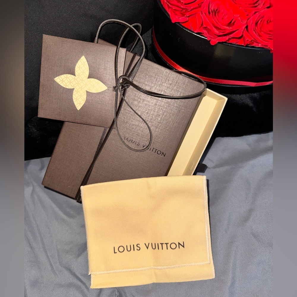 Louis Vuitton Beige Dust Bag and Blank Gift Card